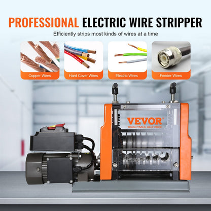 Electric Copper Cable Stripper, 1.5-25 mm, 60 W, with Adjustable Knobs