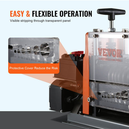 Electric Copper Cable Stripper, 1.5-25 mm, 60 W, with Adjustable Knobs