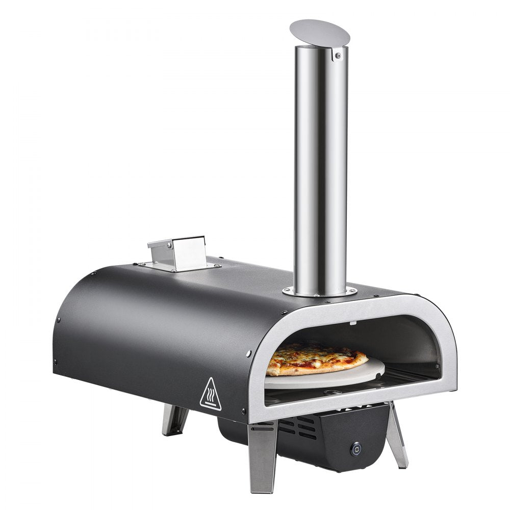 Outdoor Pizza Oven 12 in Portable Wood Pellet Oven Iron Spray Camping