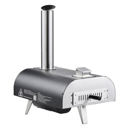 Outdoor Pizza Oven 12 in Portable Wood Pellet Oven Iron Spray Camping