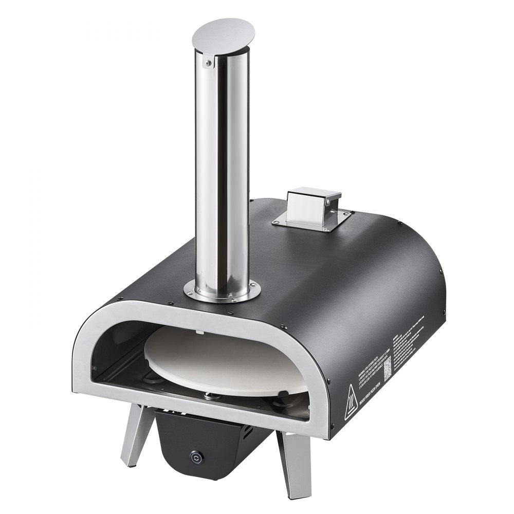 Outdoor Pizza Oven 12 in Portable Wood Pellet Oven Iron Spray Camping