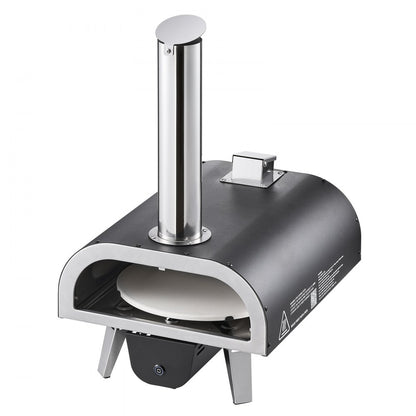 Outdoor Pizza Oven 12 in Portable Wood Pellet Oven Iron Spray Camping