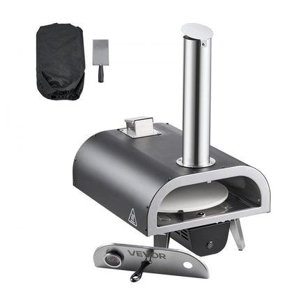 Outdoor Pizza Oven 12 in Portable Wood Pellet Oven Iron Spray Camping