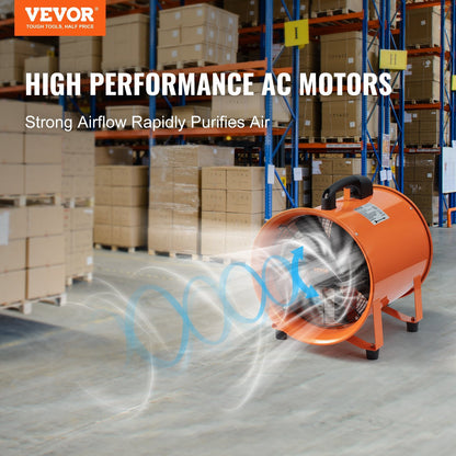 Heavy Duty 0.3m Cylinder Fan with 10m Duct for Industrial Ventilation