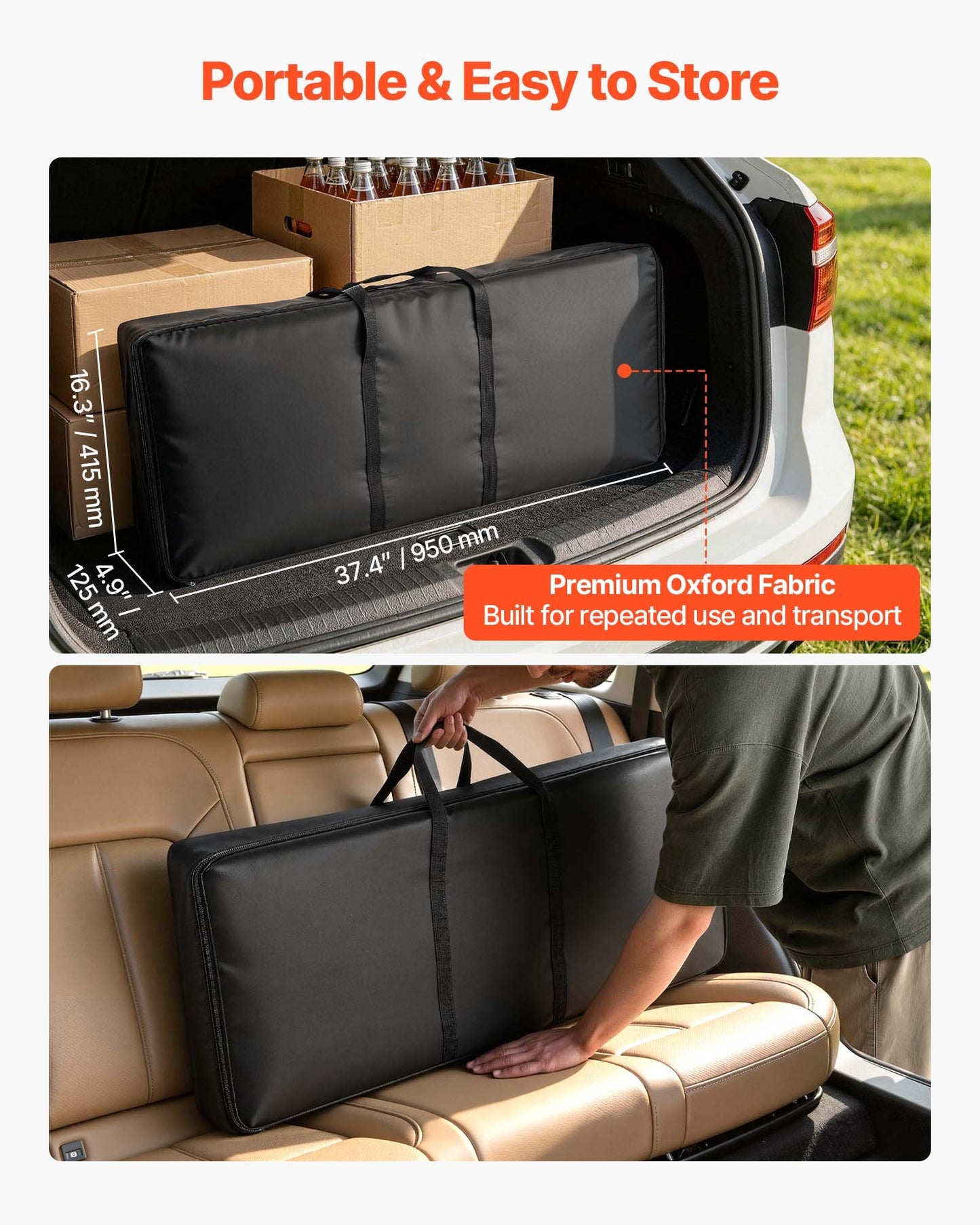 Folding Portable Bar Table, 980 x 385 x 870 mm, with Carry Bag, Storage Shelf, and Detachable Skirt, Quick and Easy Setup, Foldable Mobile Bartending Station for Events, Party, Tradeshow