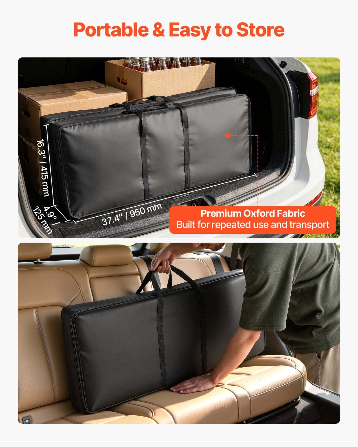 Folding Portable Bar Table, 2 pcs, 980 x 385 x 870 mm, with Carry Bag, Storage Shelf, Detachable Skirt, Quick and Easy Setup, Foldable Mobile Bartending Station for Events, Party, Tradeshow