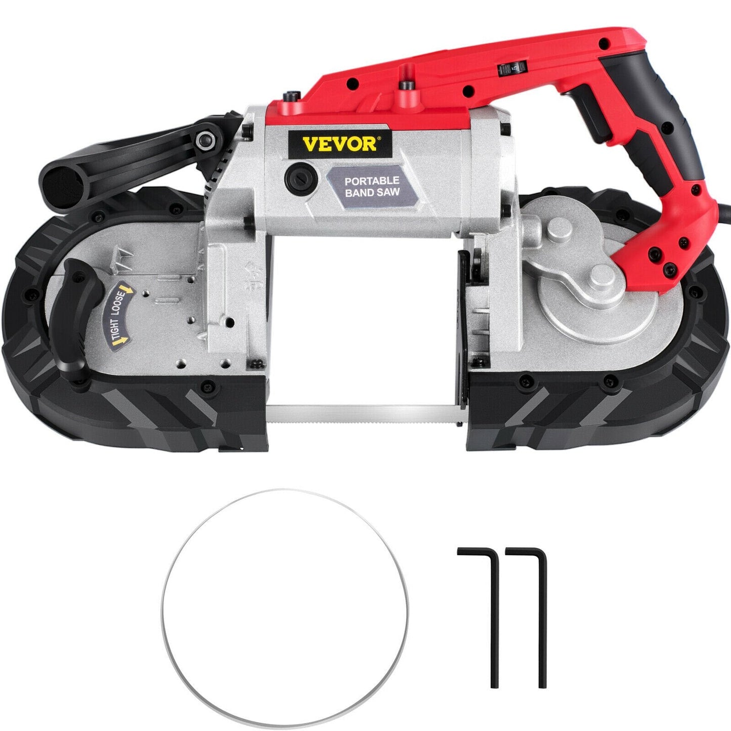 Variable-Speed Portable Band Saw, 127mm Deep Cut, 220V, 10Amp Motor