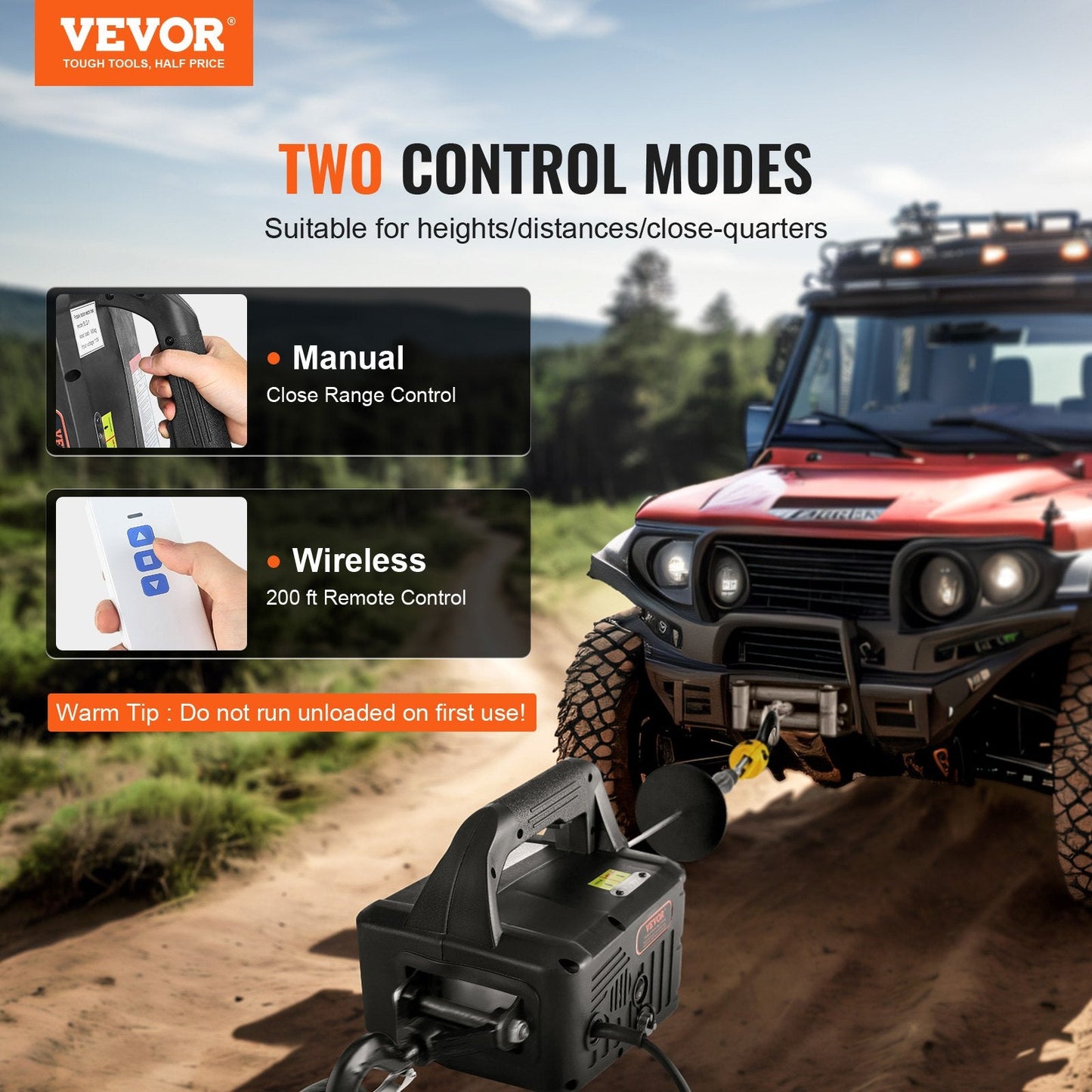 Electric Hoist Winch, 500 kg Capacity, 1500W, 7 m Lift, Remote Controlled