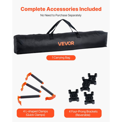 VEVOR Portable Folding Workstand 1266 x 665 mm Collapsible Work Stand 1135 kg