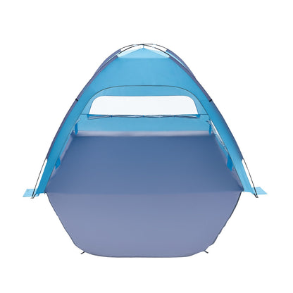 Beach Tent Sun Shelter for 8 Person, UPF 50+ Protection, Portable Sun Shade Canopy with Carrying Bag & Sand Pockets, Lightweight and Easy Setup Beach Umbrella for Camping Fishing Outdoor Picnic