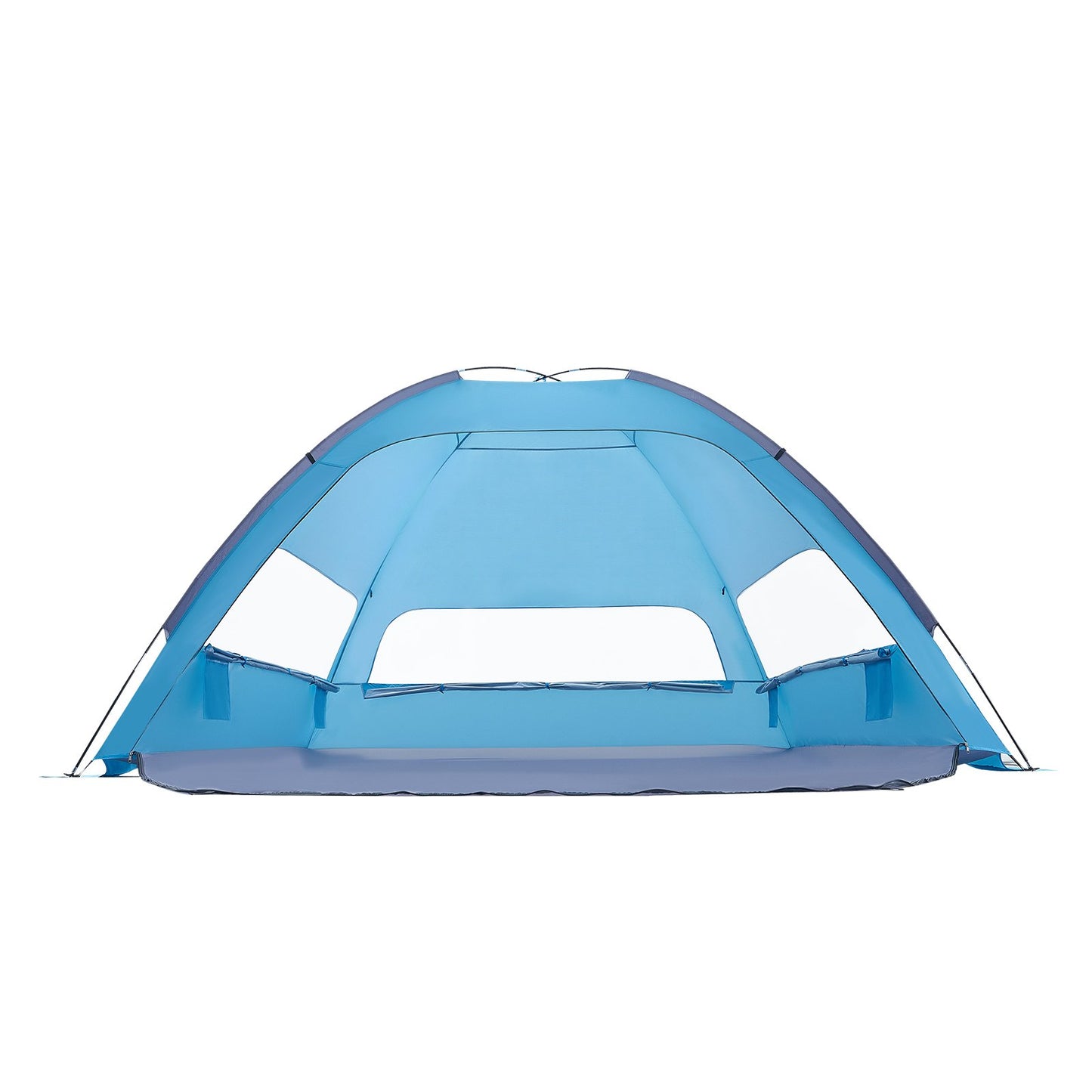 Beach Tent Sun Shelter for 8 Person, UPF 50+ Protection, Portable Sun Shade Canopy with Carrying Bag & Sand Pockets, Lightweight and Easy Setup Beach Umbrella for Camping Fishing Outdoor Picnic