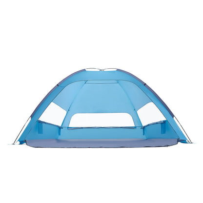 Beach Tent Sun Shelter for 8 Person, UPF 50+ Protection, Portable Sun Shade Canopy with Carrying Bag & Sand Pockets, Lightweight and Easy Setup Beach Umbrella for Camping Fishing Outdoor Picnic