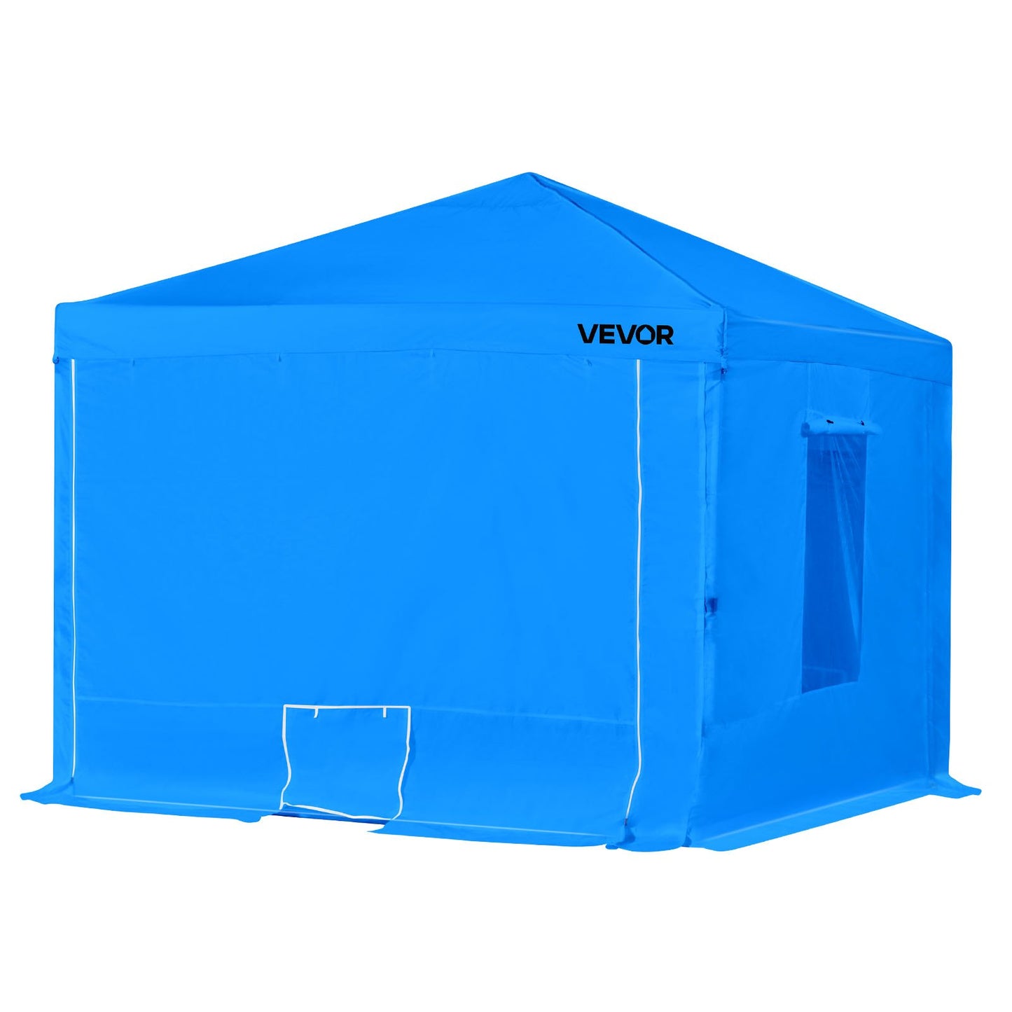 Portable Paint Booth Tent, 2930 x 2930 x 1810mm Portable Garage Spray Tent, Waterproof Spray Booth with Foldable Frame Design & 2 Mesh Side Windows for Auto Parts, Furniture, Motorcycle
