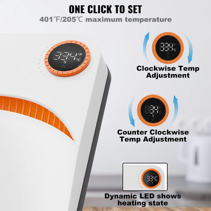 Portable 30 x 25 cm Heat Press for Sublimation Transfers and DIY T-Shirts