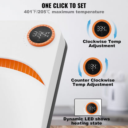 Portable Heat Press 22.8x22.8 cm for Sublimation & DIY T-shirt Transfers
