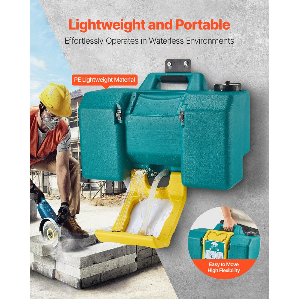 VEVOR Portable Eye Wash Station 8-Gallon OSHA-Approved Emergency Eyewash Station