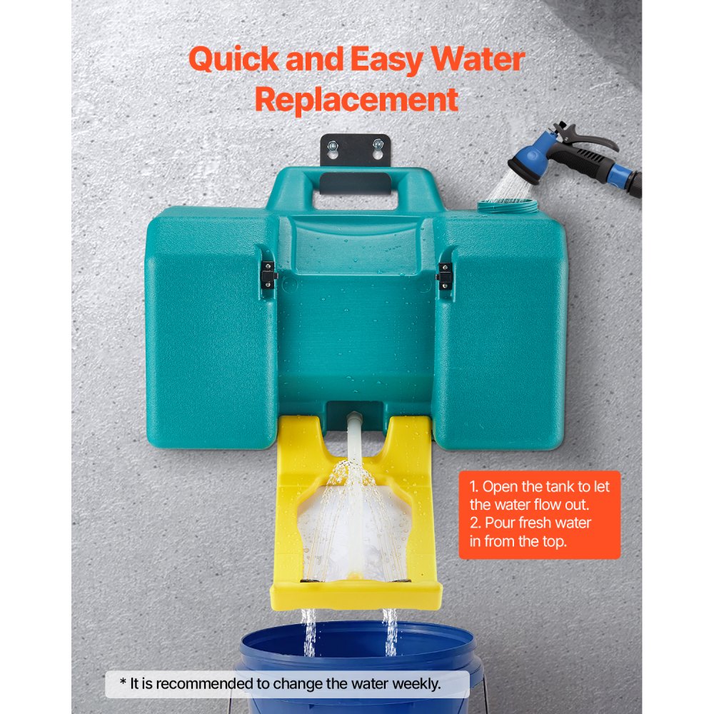 VEVOR Portable Eye Wash Station 8-Gallon OSHA-Approved Emergency Eyewash Station