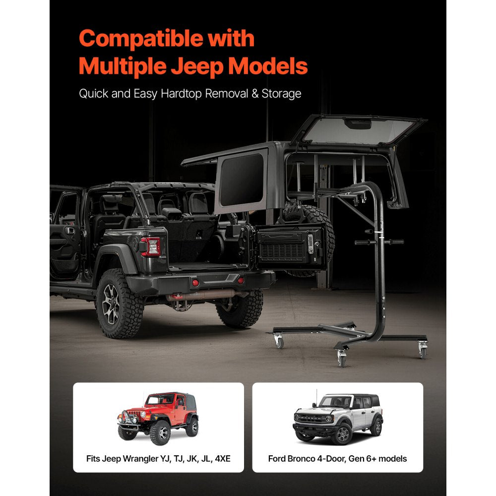VEVOR Hard Top Removal Lift for Jeep Wranglers YJ TJ JK JL & 4XE Ford Bronco