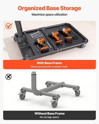 Hard Top Remover Lift, 99.79 kg, Jeep Hardtop Removal and Storage System, Quick & Easy One-Person Operation, Adjustable Height, for Jeep Wrangler YJ, TJ, JK, JL, 4XE, Ford Bronco 4 Door & 6 Gen+