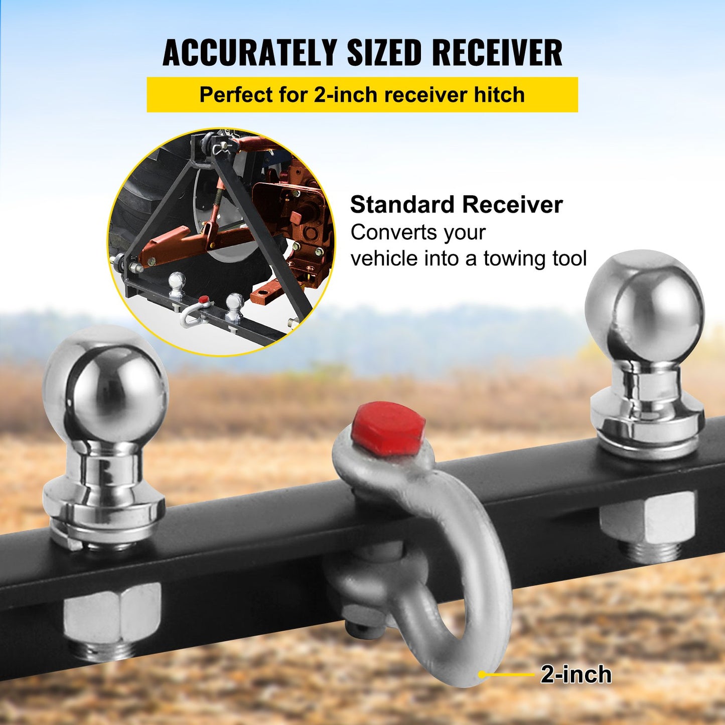 VEVOR 3 Point BX Trailer Hitch Drawbar Trailer Hitch Receiver 3 Point Trailer Receiver