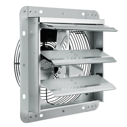 VEVOR Shutter Exhaust Fan, 254 mm High-speed 1400RPM 753 CFM, Aluminum Wall Mount
