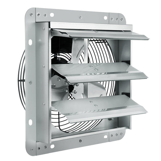 VEVOR Shutter Exhaust Fan, 254 mm High-speed 1400RPM 753 CFM, Aluminum Wall Mount