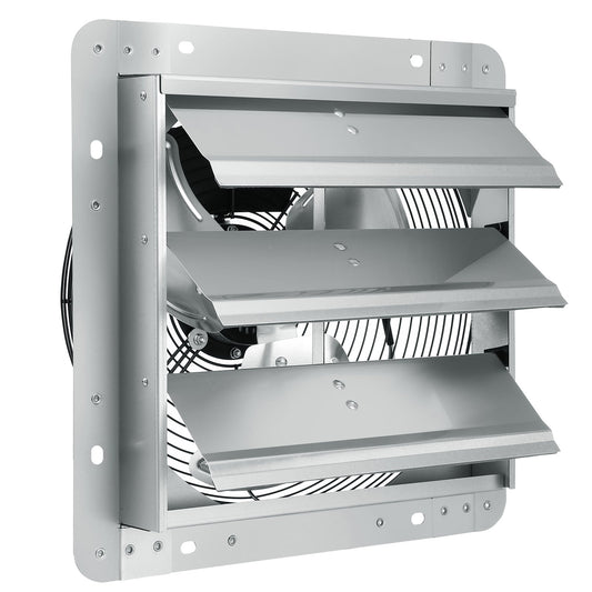 VEVOR Shutter Exhaust Fan, 305 mm High-speed 1400RPM 1084 CFM, Aluminum Wall Mount