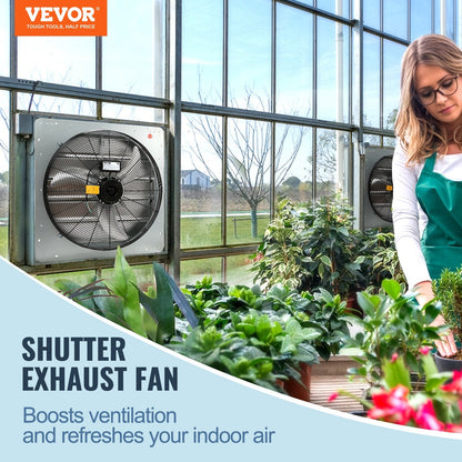 High-Speed 610 mm Aluminum Wall Mount Exhaust Fan for Ventilation and Cooling