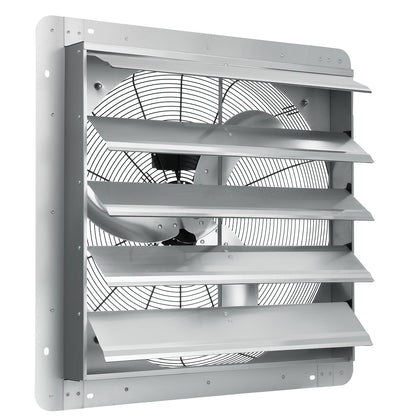 VEVOR Shutter Exhaust Fan, 610 mm High-speed 1400RPM 2892 CFM, Aluminum Wall Mount