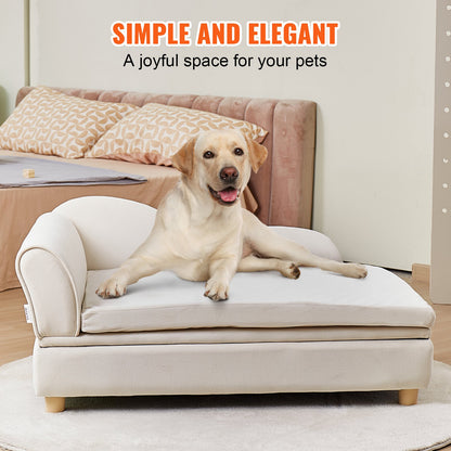 VEVOR Pet Sofa, Dog Couch for Large-Sized Dogs and Cats, 36x23x16 inch Soft Velvety