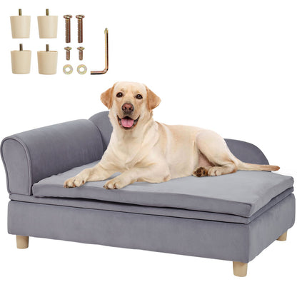 VEVOR Pet Sofa, Dog Couch for Large-Sized Dogs and Cats, 36x23x16 inch Soft Velvety