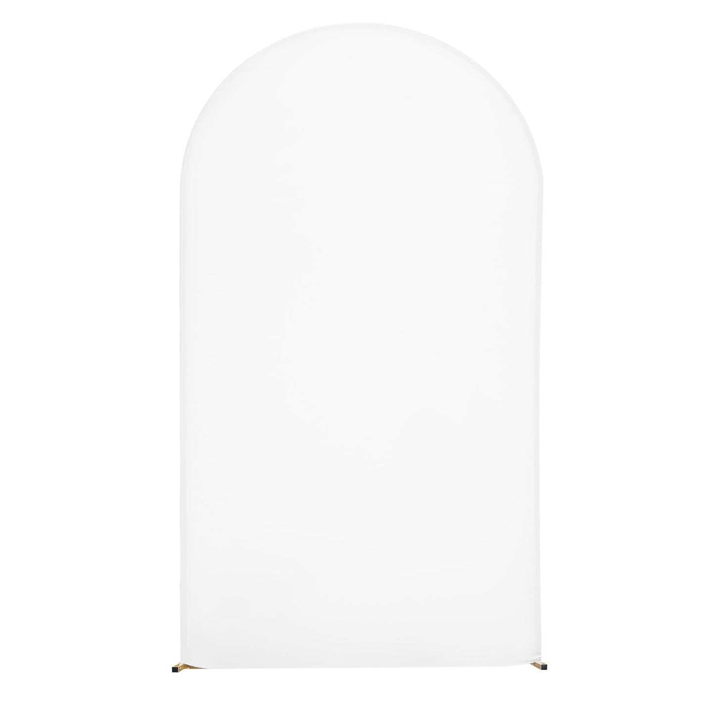 Arch Backdrop Stand, 2.2 x 1.2 m, Stable Structure, Easy Assembly, 1 Set Gold Metal Arch Backdrop Stand with Cover for Wedding, Birthday Party, Holiday Celebration, and Ceremony Decoration