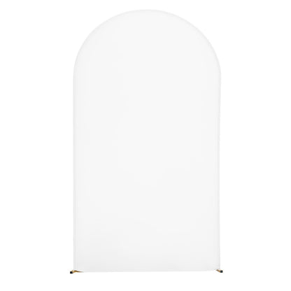 Arch Backdrop Stand, 2.2 x 1.2 m, Stable Structure, Easy Assembly, 1 Set Gold Metal Arch Backdrop Stand with Cover for Wedding, Birthday Party, Holiday Celebration, and Ceremony Decoration
