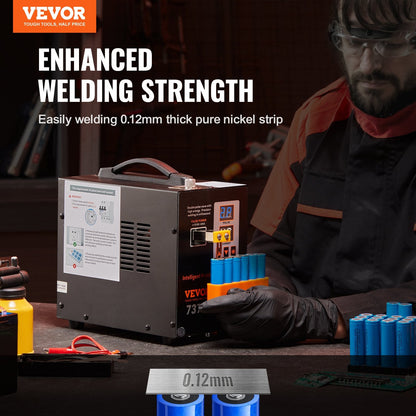 Portable Pulse Spot Welder, Dual Mode, LED Display, 0.12mm Nickel Capable