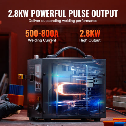 VEVOR Spot Welder, 737G Pulse Spot Welder, Portable High-Power Welding Machine Soldering