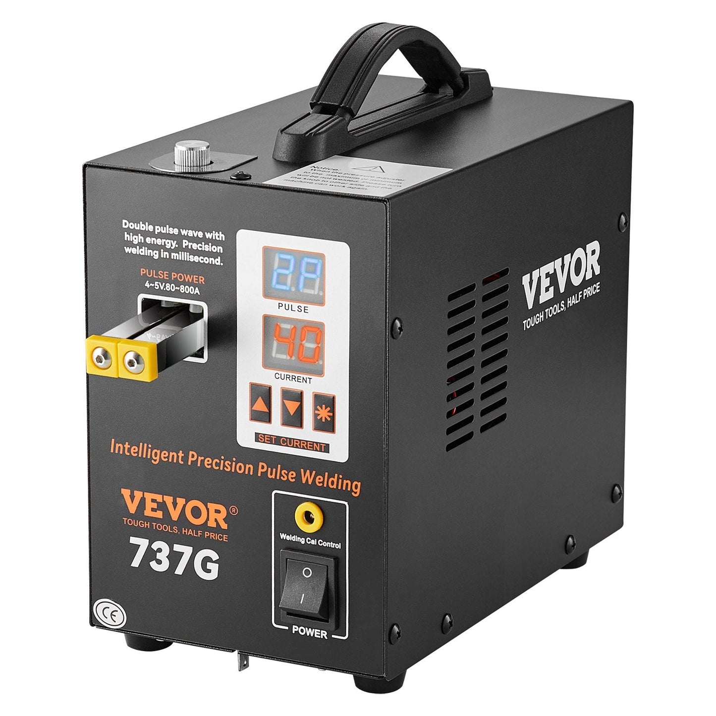 Portable Pulse Spot Welder, Dual Mode, LED Display, 0.12mm Nickel Capable