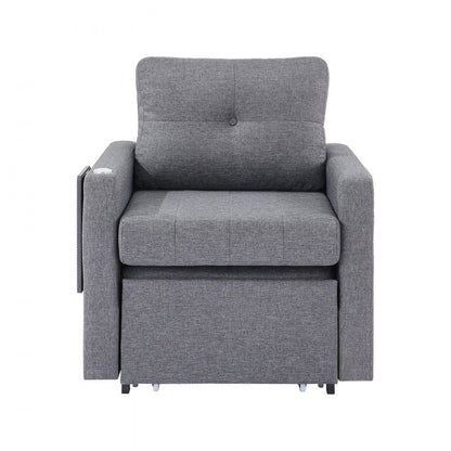 VEVOR Sleeper Sofa Bed with Side Pocket Pillow Desk Board 5 Adjustable Backrest