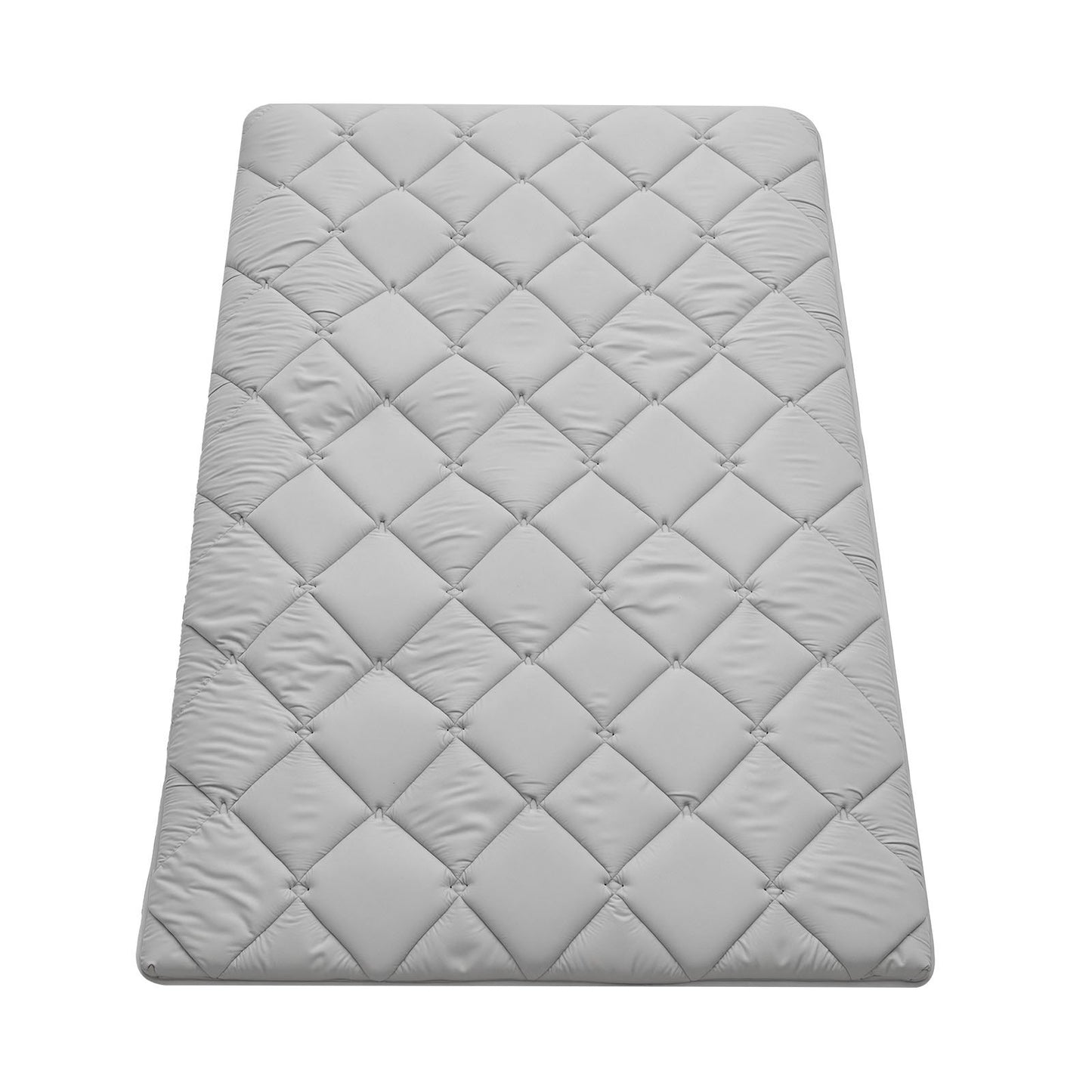 Japanese Tatami Mat, Twin Size Foldable Japanese Tatami Mattress, Futon Mattress with Storage Bag & Fastener, 9-Layer Floor Mat for Sleeping, Dorm, Meditation, Yoga, 2032 x 991 x 63.5 mm, Gray