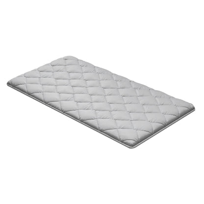 Japanese Tatami Mat, Twin Size Foldable Japanese Tatami Mattress, Futon Mattress with Storage Bag & Fastener, 9-Layer Floor Mat for Sleeping, Dorm, Meditation, Yoga, 2032 x 991 x 63.5 mm, Gray