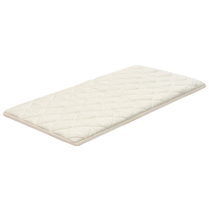 Japanese Tatami Mat, Twin Size Foldable Japanese Tatami Mattress, Futon Mattress with Storage Bag & Fastener, 9-Layer Floor Mat for Sleeping, Dorm, Meditation, Yoga, 2032 x 991 x 63.5 mm, White