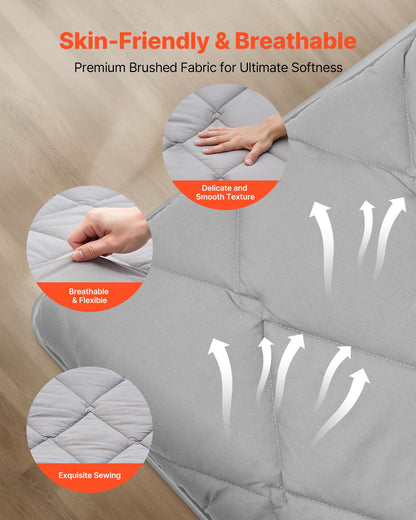 Japanese Tatami Mat, Full Size Foldable Japanese Tatami Mattress, Futon Mattress with Storage Bag & Fastener, 9-Layer Floor Mat for Sleeping, Dorm, Meditation, Yoga, 2032 x 1372 x 89 mm, Gray