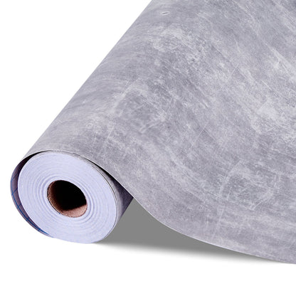 Peel and Stick Wallpaper, 40cm x 15m Contact Paper Waterpoof Self Adhesive, Easy to Clean Wall Decorative Vinyl Roll for Bedroom Kitchen Office Bathroom,Dark Gray Industrial Style