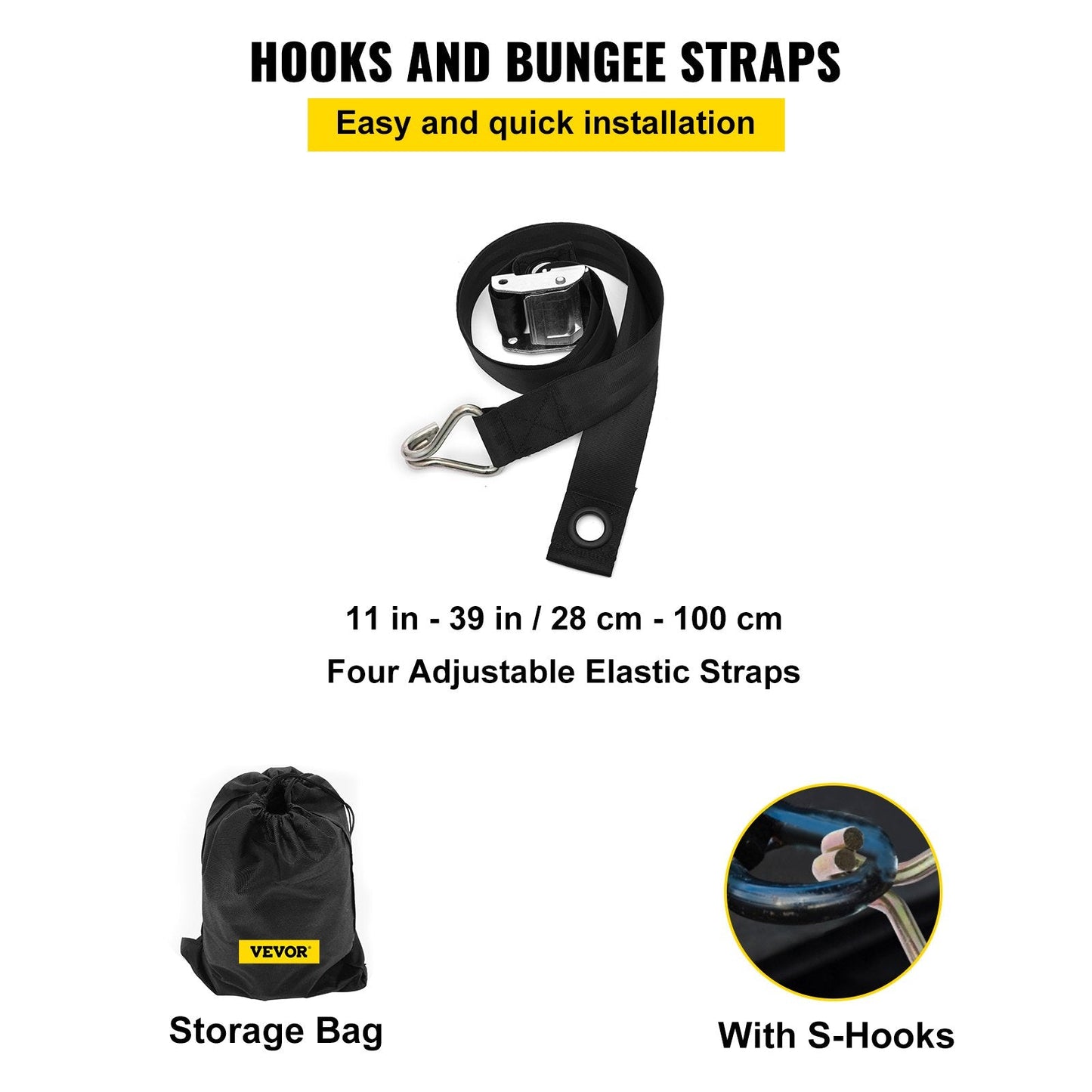 Heavy Duty Polyester Cargo Net with Mesh for Pickup Truck, 2.44 x 2.05 Meters