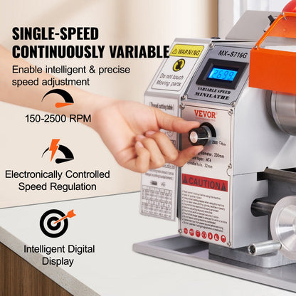800W Precision Mini Metal Lathe, 180x400mm, Variable Speed, 39 kg, 220V
