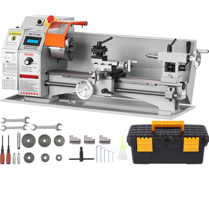 800W Precision Mini Metal Lathe, 180x400mm, Variable Speed, 39 kg, 220V