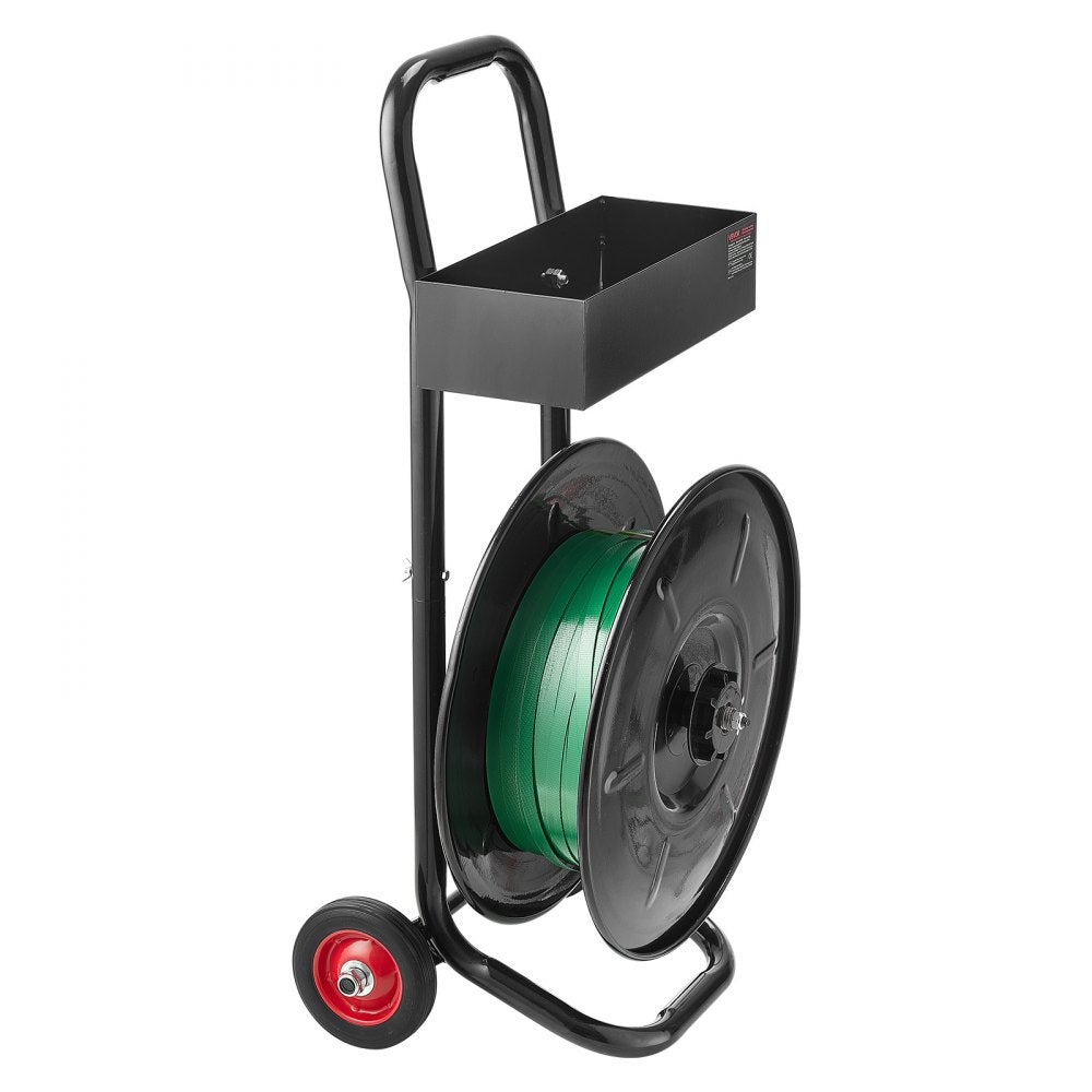 Banding Strapping Cart, Fit for PET / PP / Polyester Strapping Coils with 20.3 cm Core Size, Heavy Duty Strapping Dispen