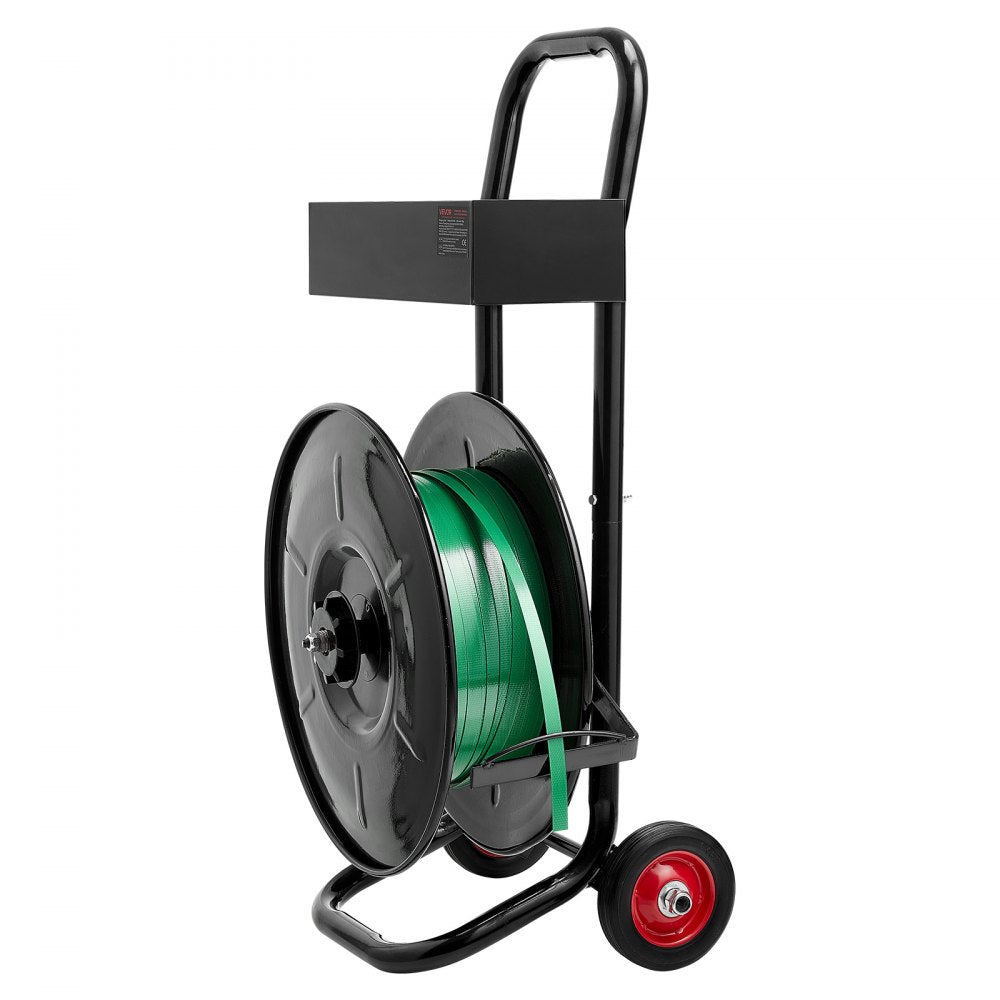 Banding Strapping Cart, Fit for PET / PP / Polyester Strapping Coils with 20.3 cm Core Size, Heavy Duty Strapping Dispen