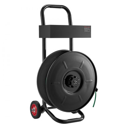 Banding Strapping Cart, Fit for PET / PP / Polyester Strapping Coils with 20.3 cm Core Size, Heavy Duty Strapping Dispen