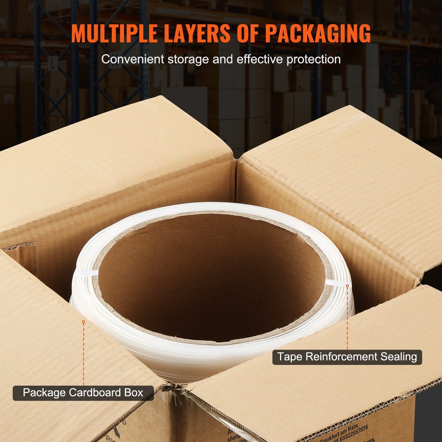 Heavy-Duty Woven Strapping Roll 12.7mm x 0.8mm x 200m, 400 kg Capacity