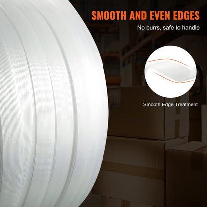 Heavy-Duty Woven Strapping Roll, 19mm x 0.9mm x 100m, 800kg Load Capacity